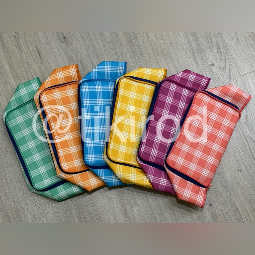 Foodland Aloha Friday Palaka Set Of 6 Mini Tote Cooler Bag
